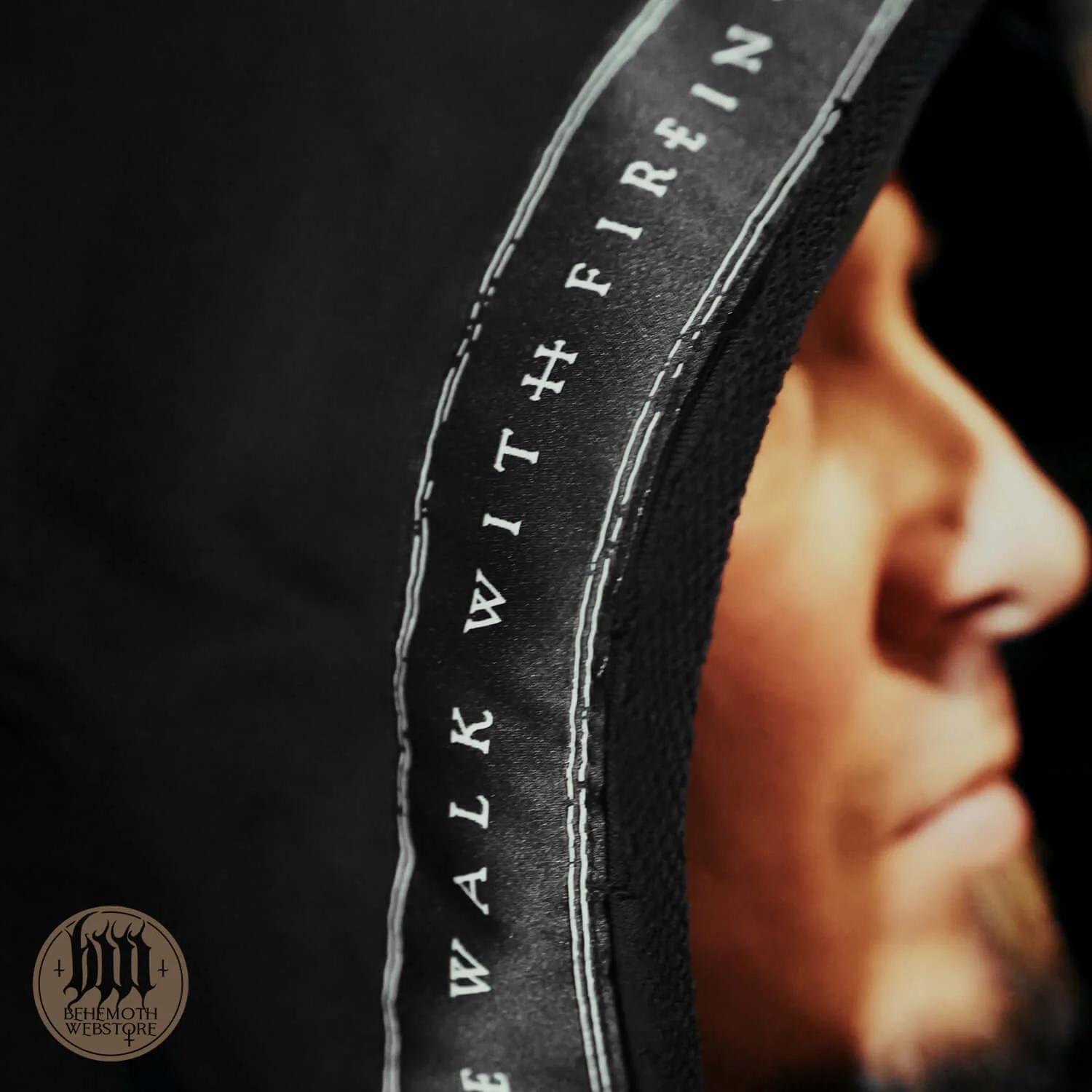 Behemoth ' Contra' Long Hooded Open Edge Cardigan - Image 3