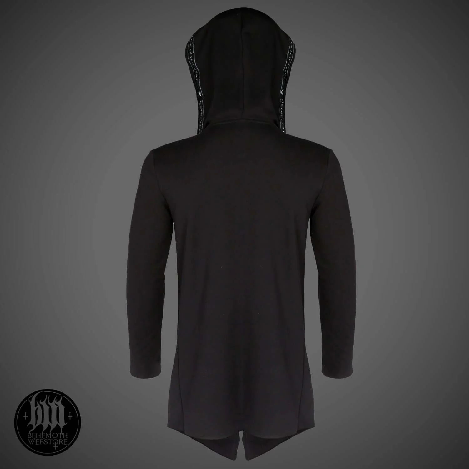 Behemoth ' Contra' Long Hooded Open Edge Cardigan - Image 6