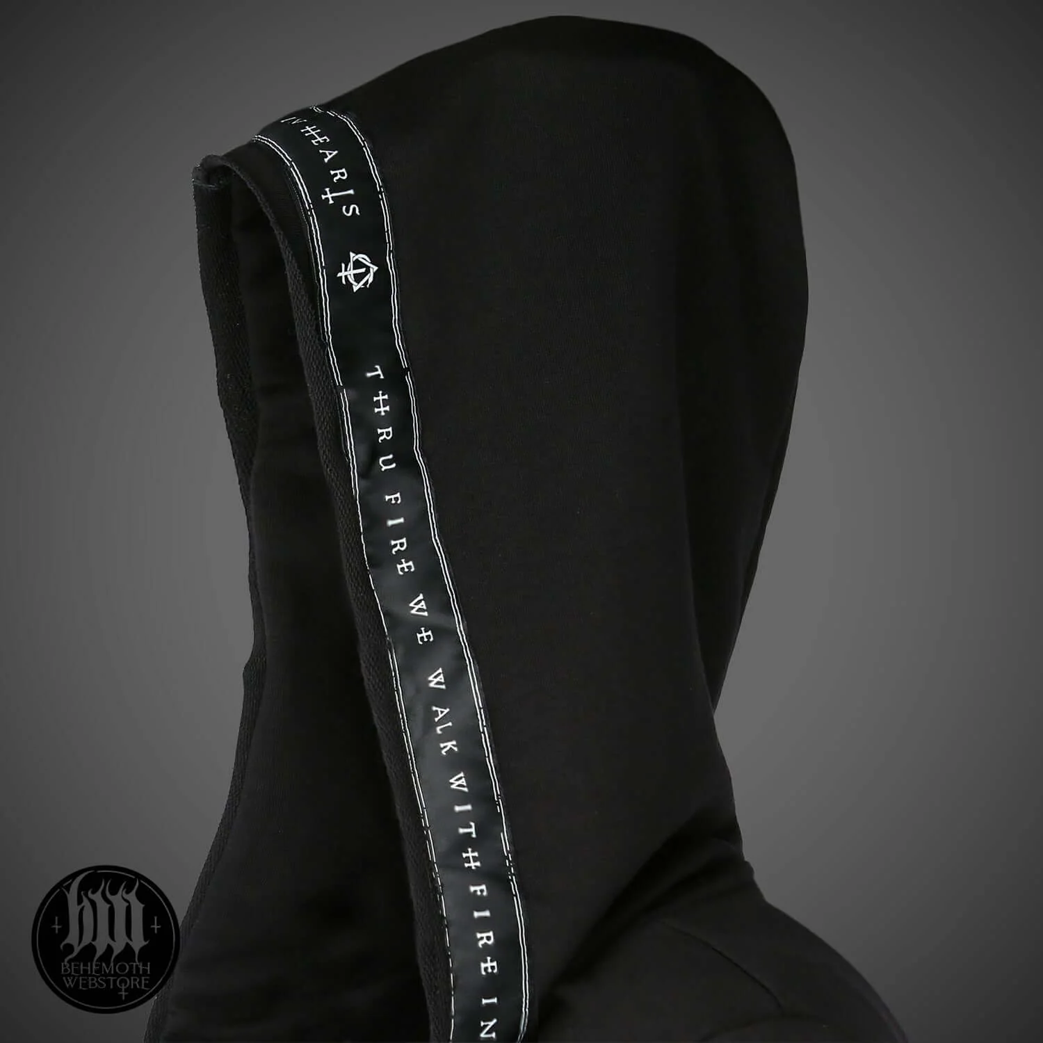 Behemoth ' Contra' Long Hooded Open Edge Cardigan - Image 7